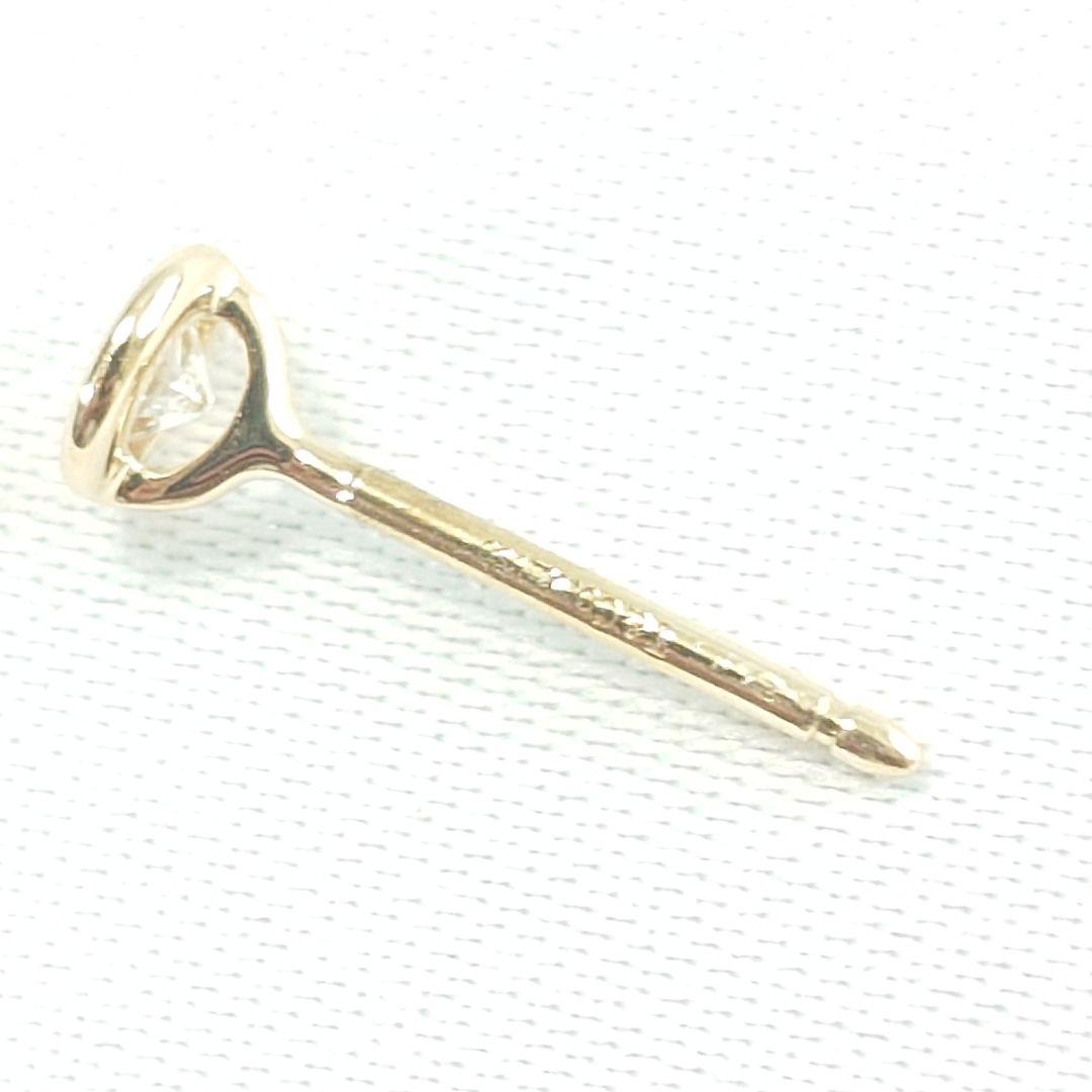 【美品】ティファニー K18 バイザヤード ダイヤ ピアス 片耳用 6806