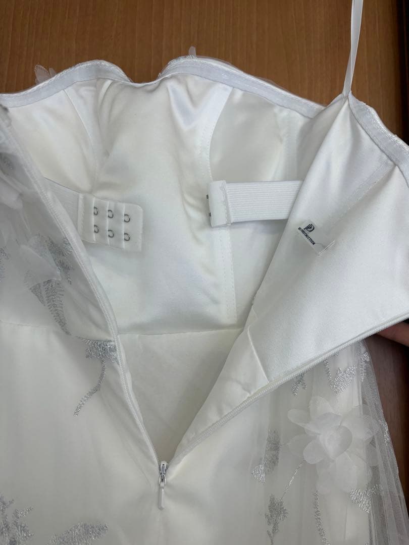 dressproduction 【W272】フラワーレースパフ スリーブドレス