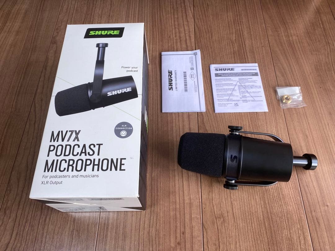 SHURE MV7X ポッドキャストマイクロホン