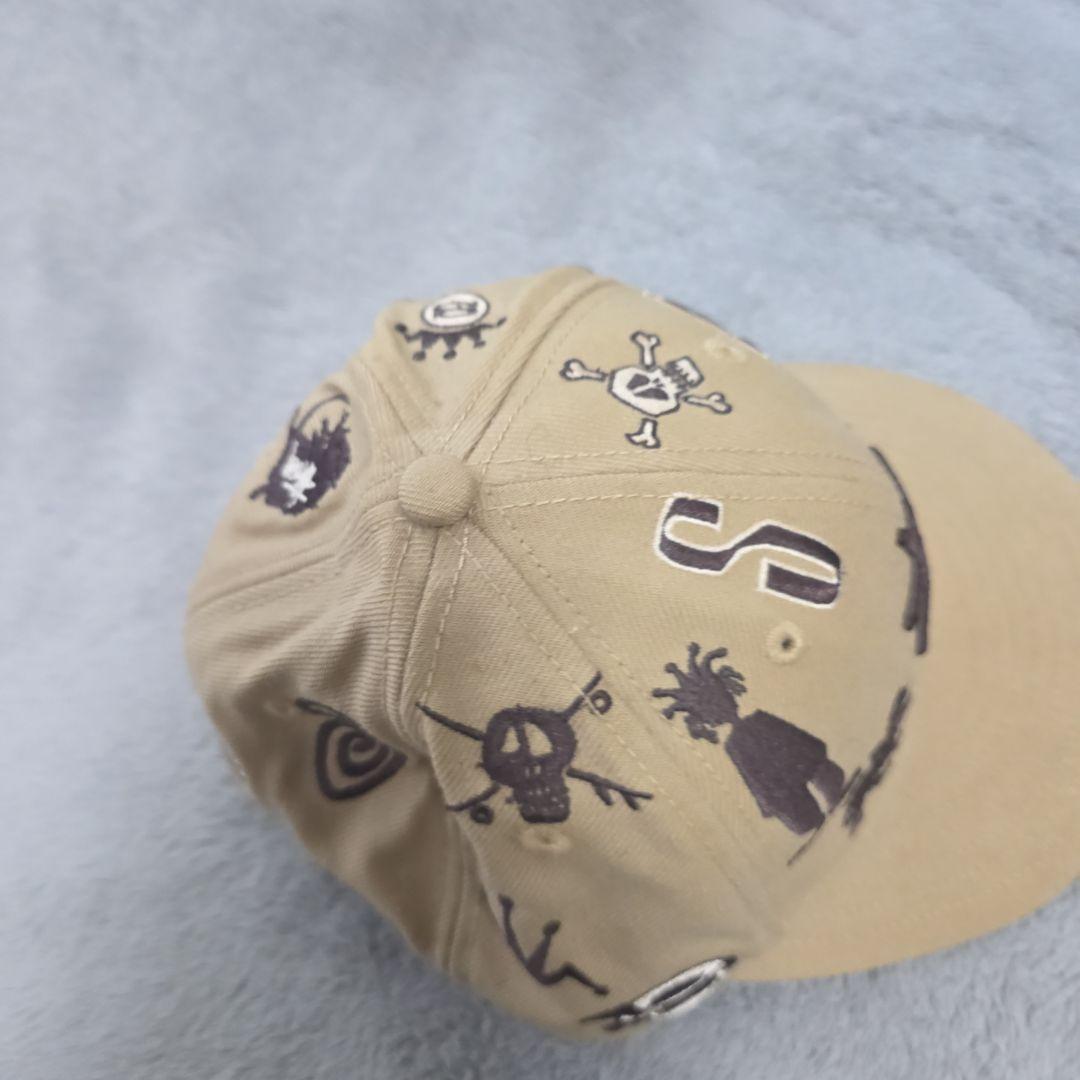 美品stussy × new era キャップ ALL Logo