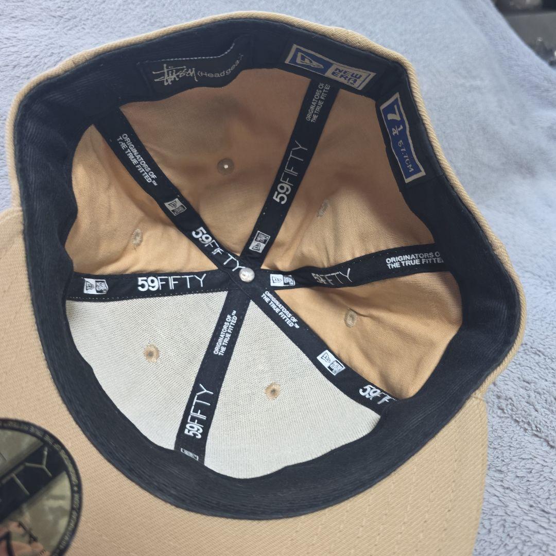 美品stussy × new era キャップ ALL Logo