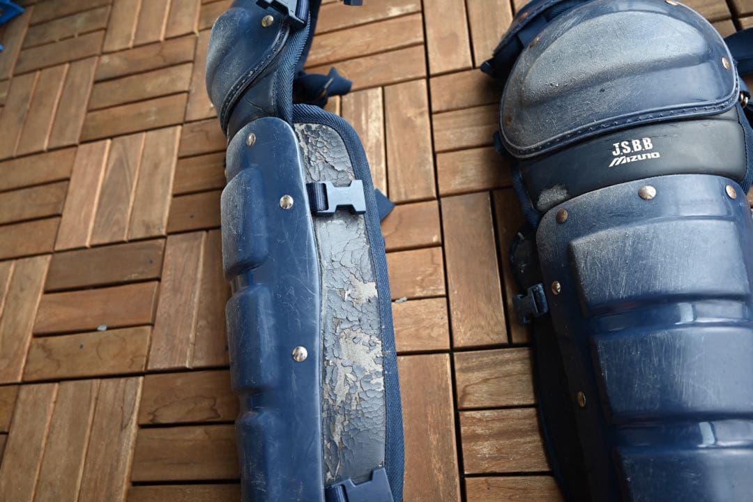 ミズノ　キャッチャー防具4点セットJSBB Lサイズ ネイビー