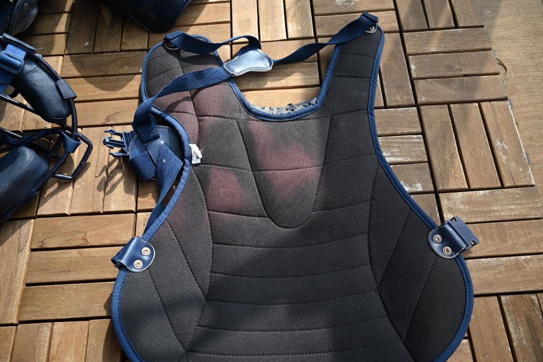 ミズノ　キャッチャー防具4点セットJSBB Lサイズ ネイビー