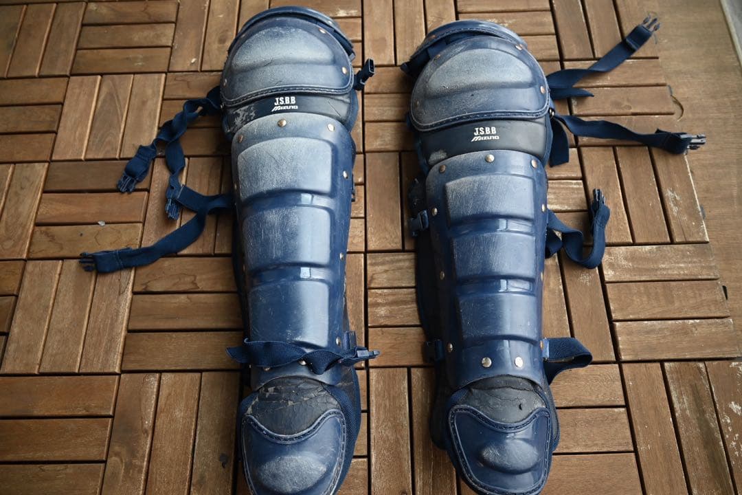 ミズノ　キャッチャー防具4点セットJSBB Lサイズ ネイビー