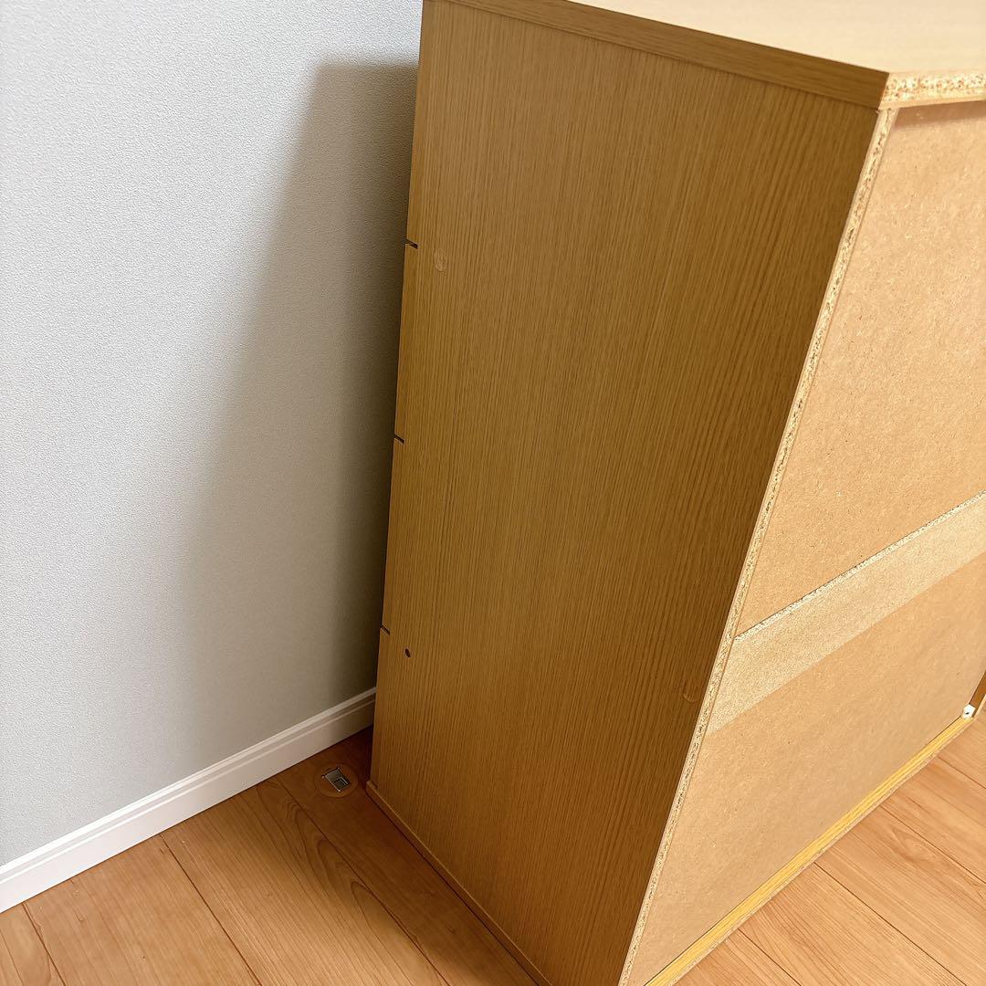 ニトリ　チェスト　クローネ9080　タンス　衣類収納　ライトブラウン　ナチュラル