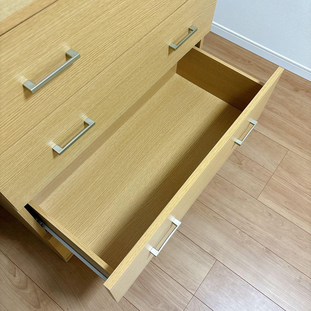 ニトリ　チェスト　クローネ9080　タンス　衣類収納　ライトブラウン　ナチュラル