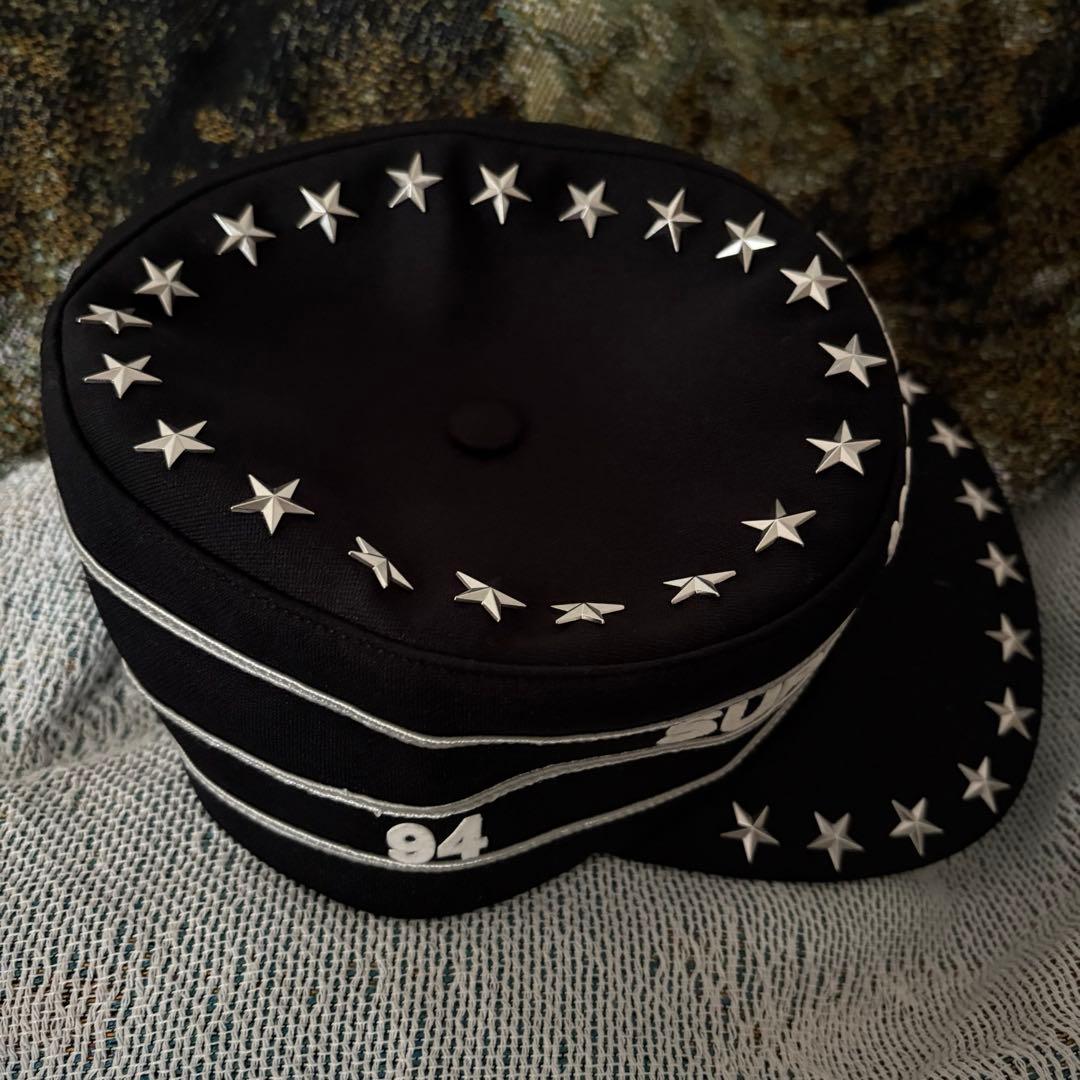 Supreme Stars Studded Pillbox Hat キャップ 黒