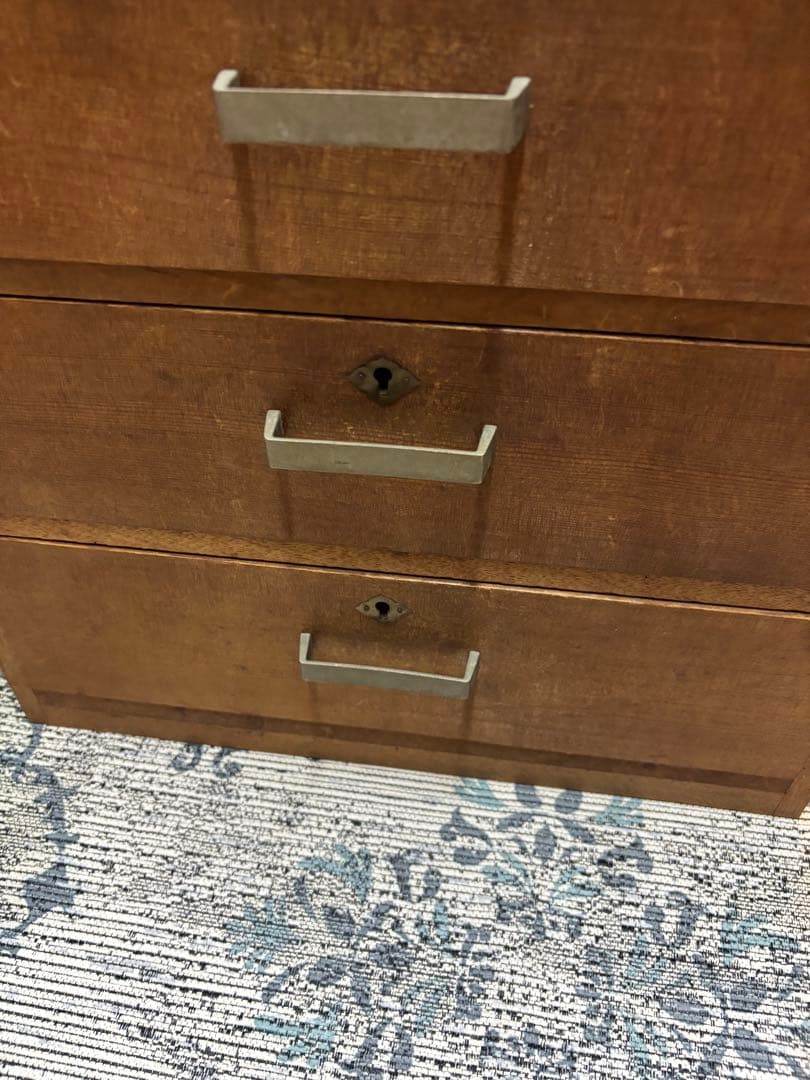 アンティーク 木製 引き出し　5段　チェスト　昭和レトロ　古家具