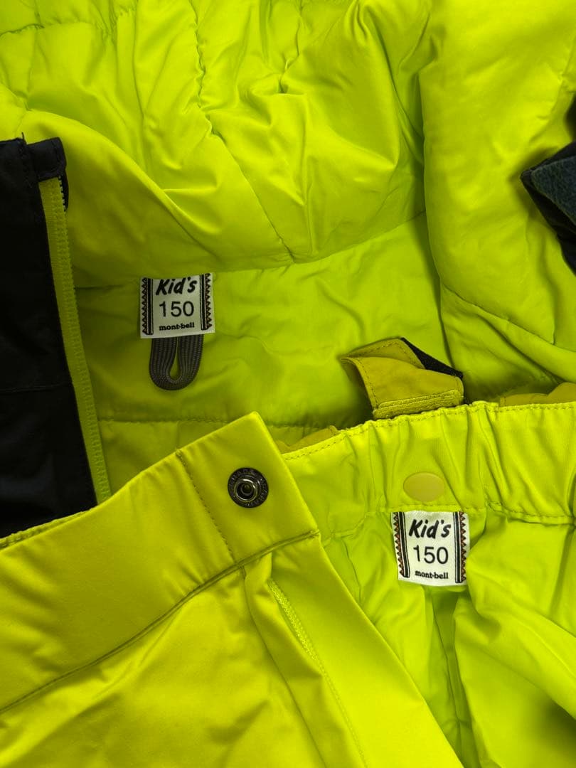 モンベル子供用スノーウェア　サイズ150cnの上下セット