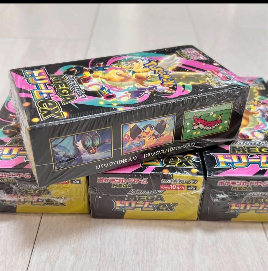 新品未開封 シュリンク付きBOX ポケモンカードMEGAドリームex5BOX