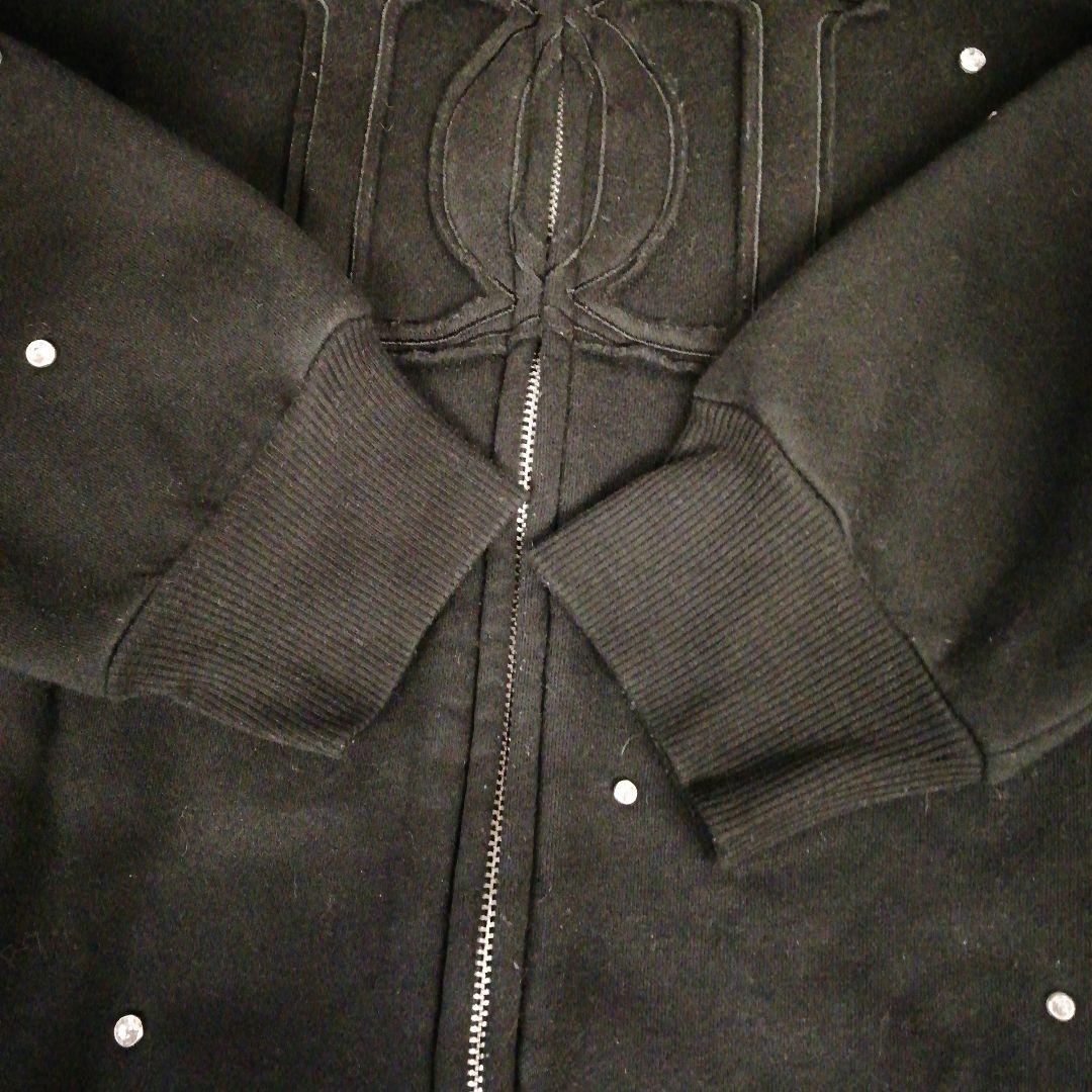 Darich　DDロゴ　ビジュー　ジップパーカー　　　72-0115-1B