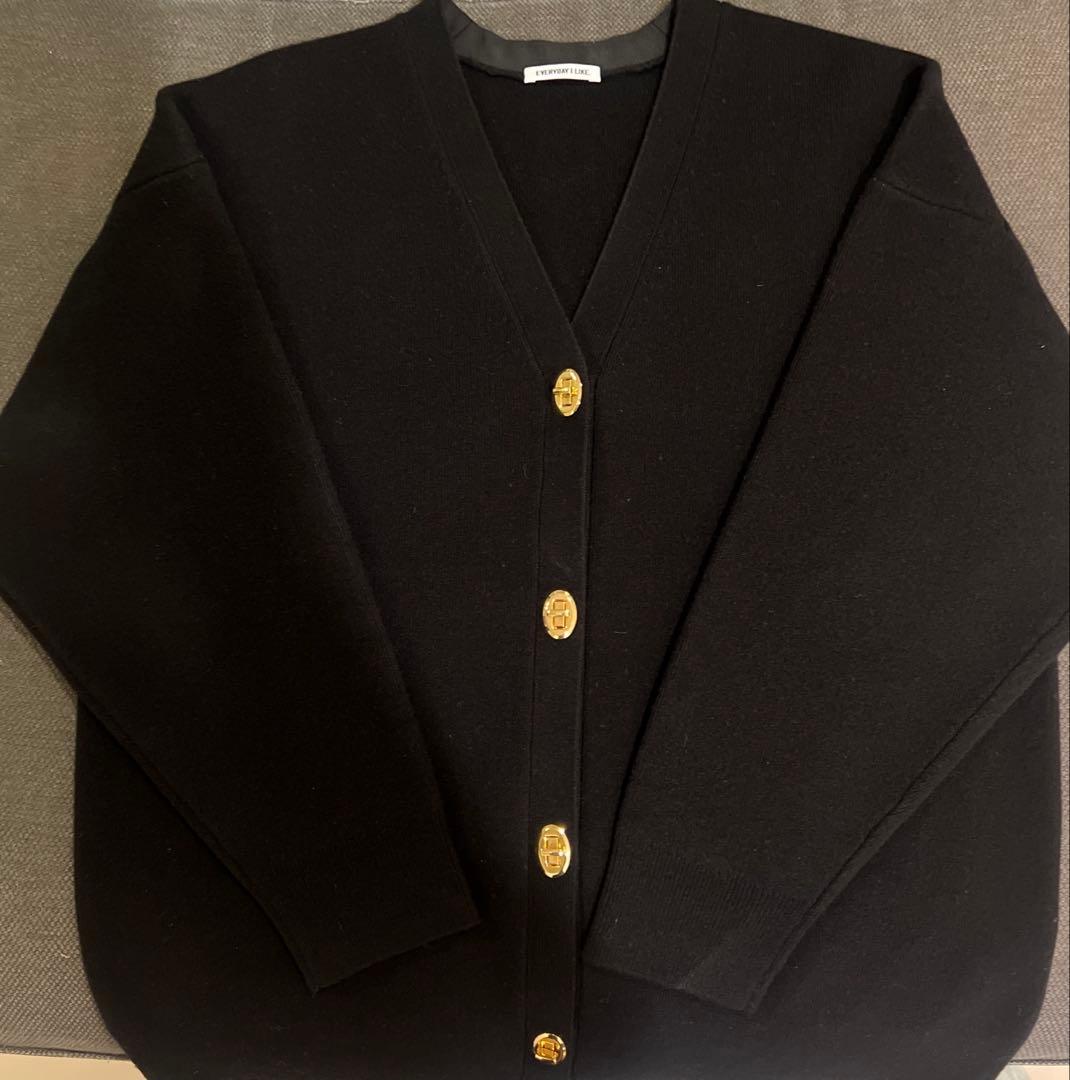 【週末限定SALE】Rpritカーディガン　ブラック