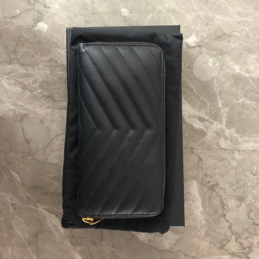 mkta 専用サンローラン YSL ブラックレザー 長財布