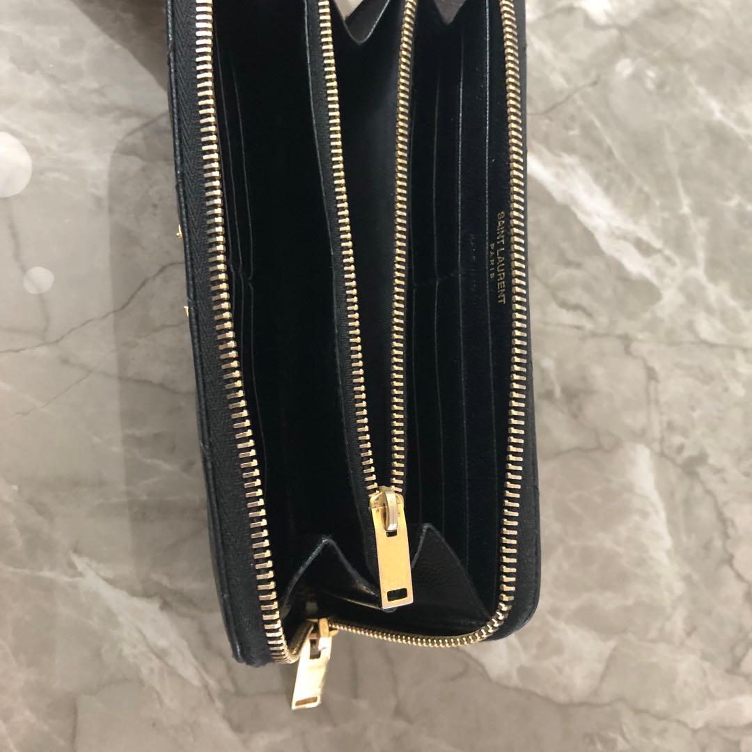 mkta 専用サンローラン YSL ブラックレザー 長財布