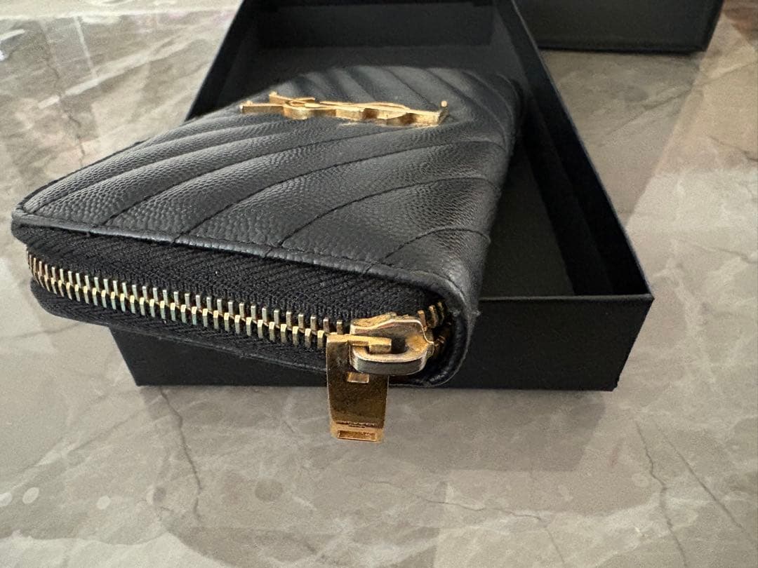 mkta 専用サンローラン YSL ブラックレザー 長財布