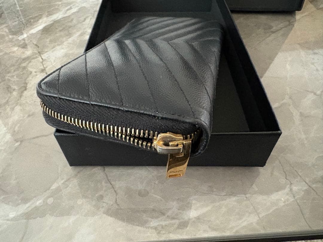 mkta 専用サンローラン YSL ブラックレザー 長財布