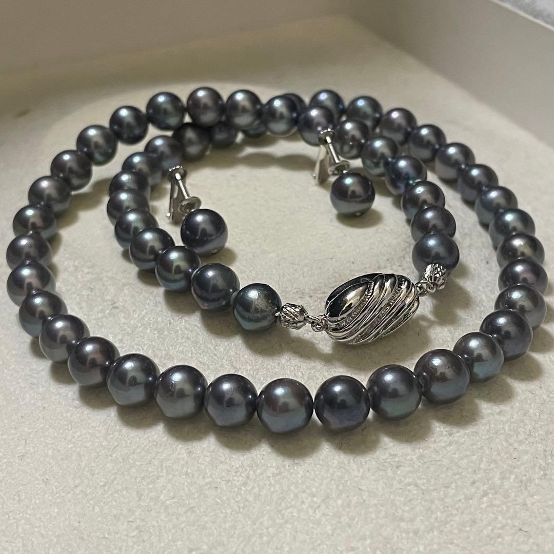 ケース付きおまとめ【K14WG✨セット】あこや真珠 ネックレス 7.0-7.5