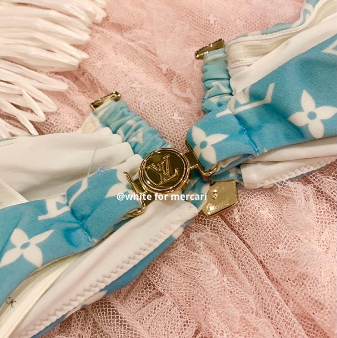 LOUIS VUITTON 定価57,200円 モノグラム柄ビキニトップ