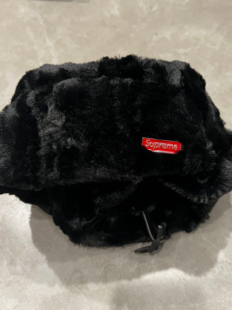Supreme Ushanka Hat 黒　M/Lサイズ フライトキャップ