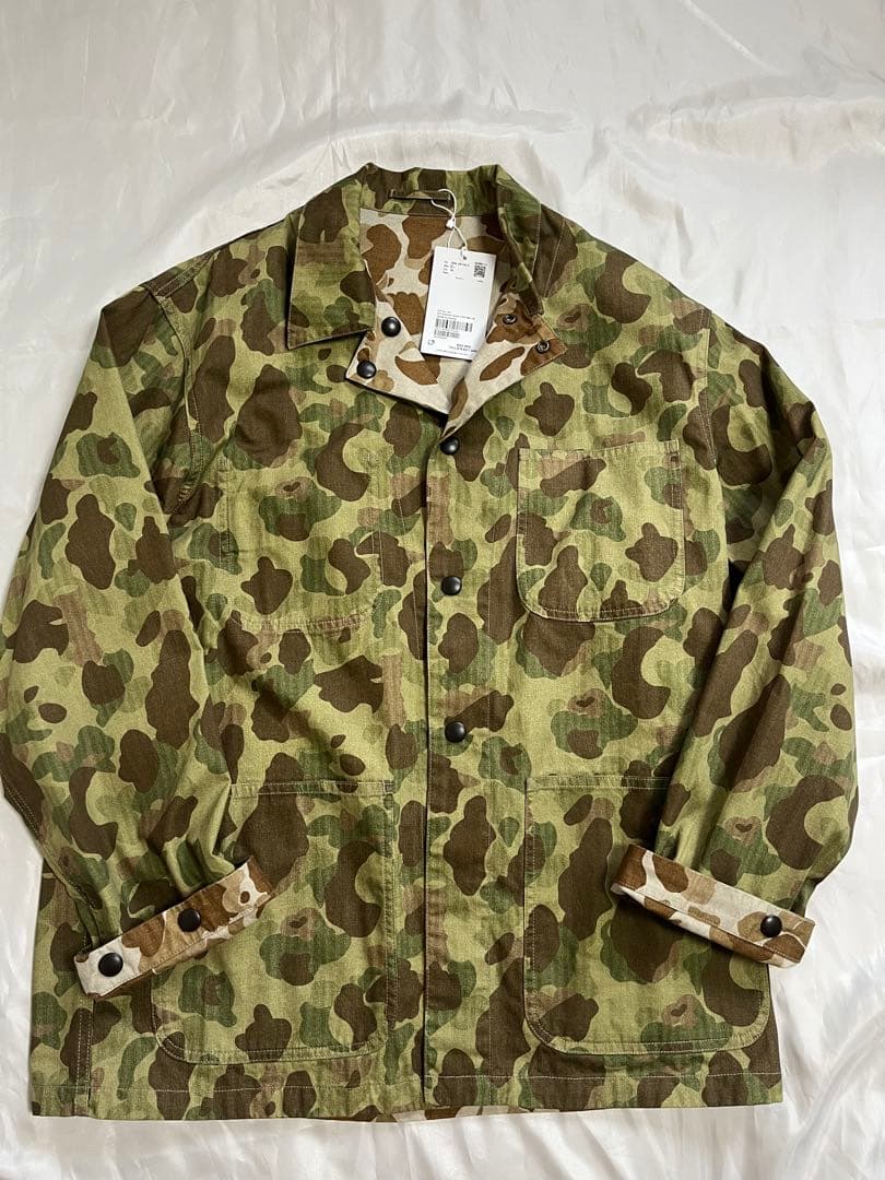 新品未使用タグ付き　アダムエロぺ　カモフラージュ リバーシブル　カバーオール