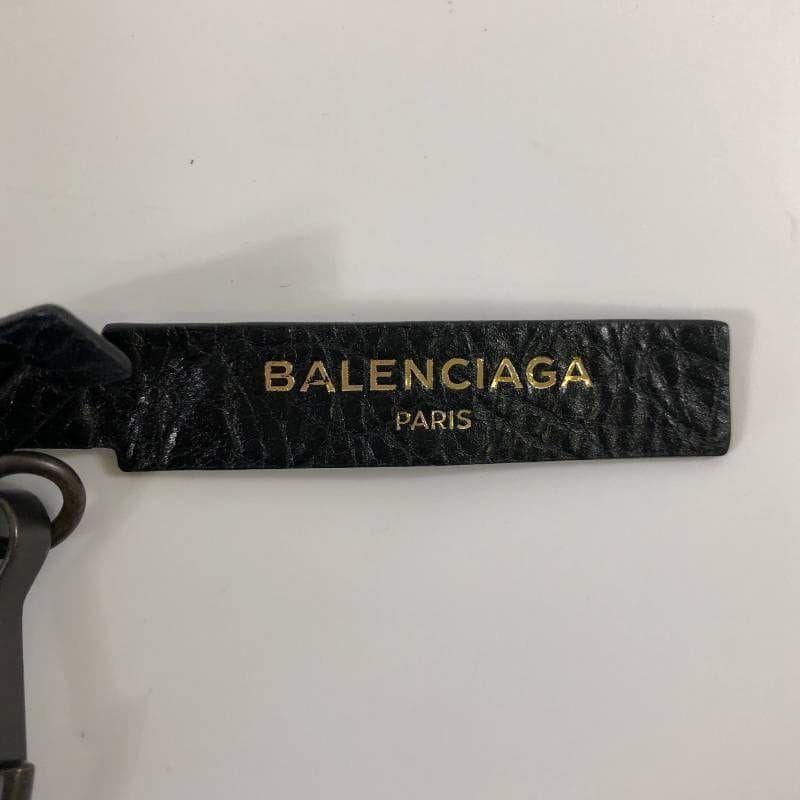 極美品 バレンシアガ ランヤード ロゴプリント レザー クラシックストラップ