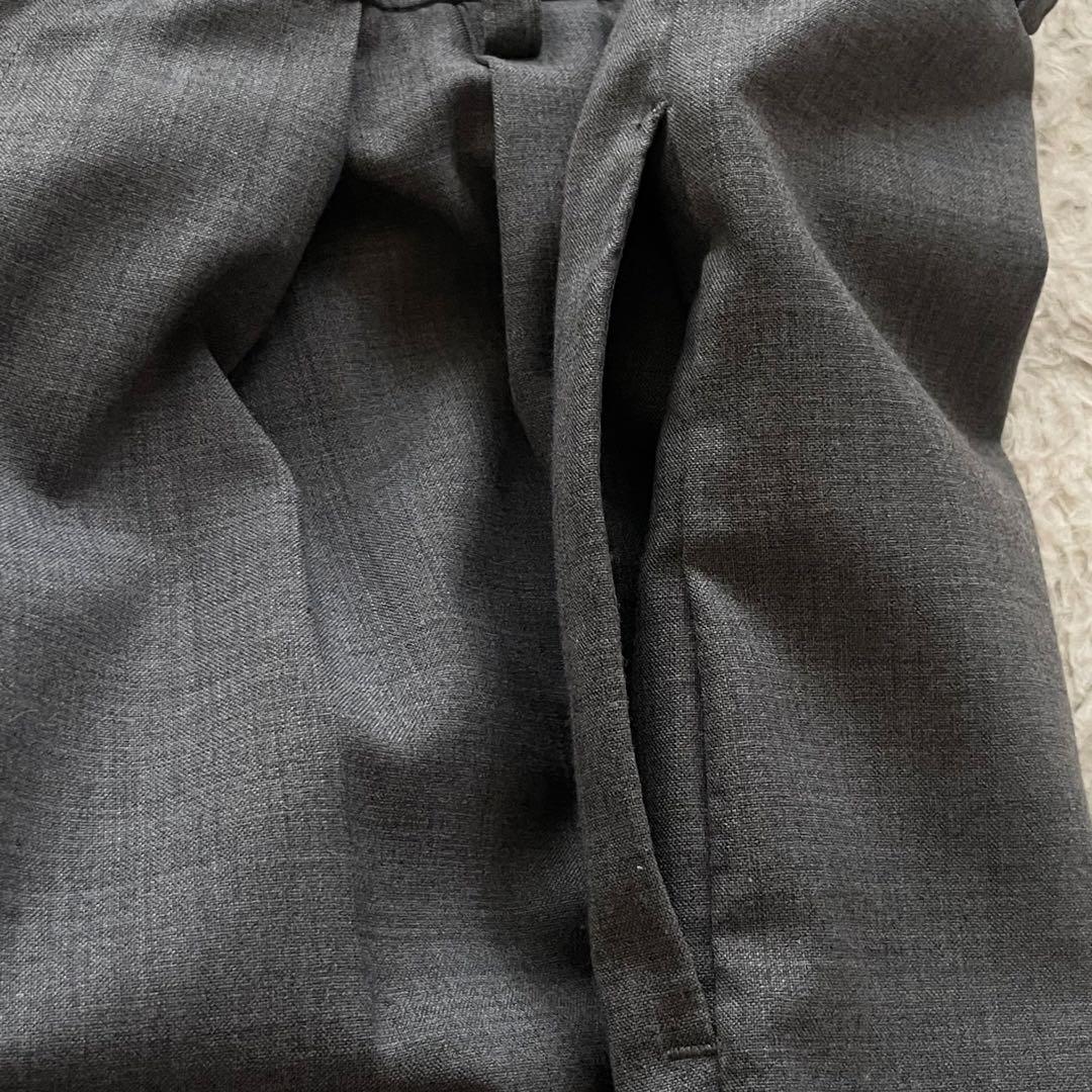 JULYNINE　グレイスグレイ　タックパンツ　グレー　日本製　Ｍ