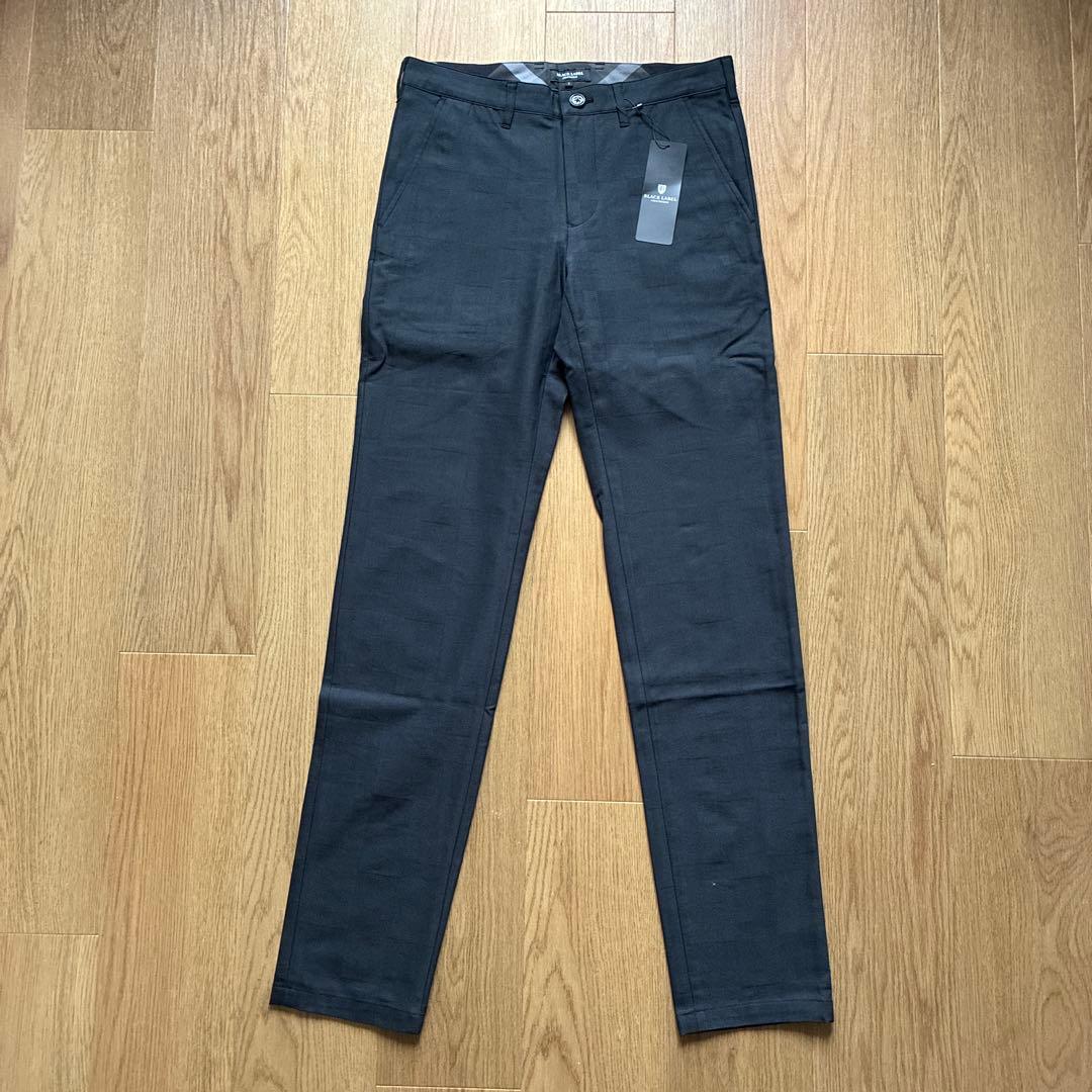 【未使用品】ブラックレーベルクレストブリッジ チェック スラックス ブラック S