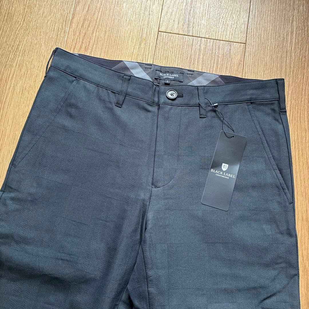 【未使用品】ブラックレーベルクレストブリッジ チェック スラックス ブラック S