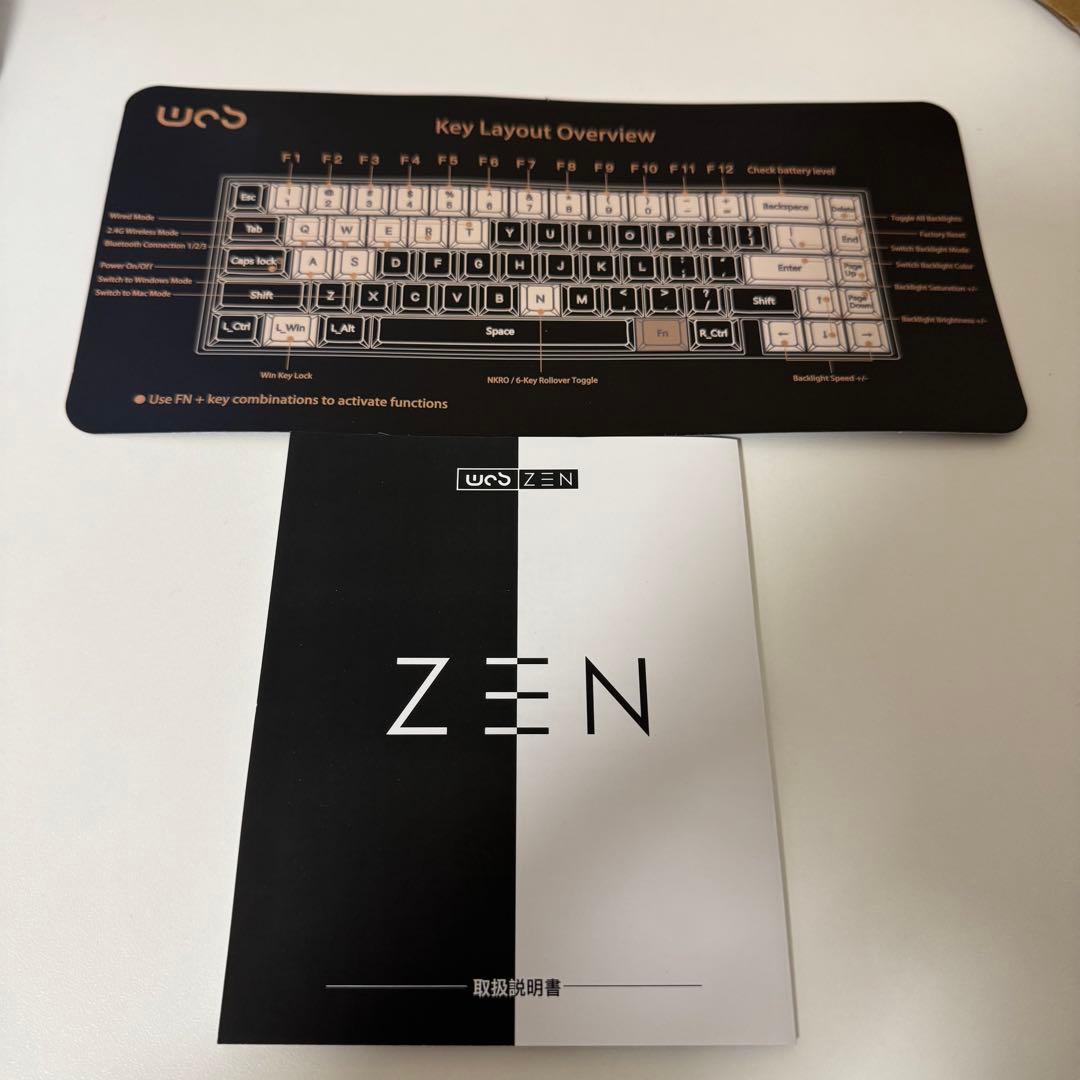 キーボード WOBKEY ZEN65 Ultra White-Gold