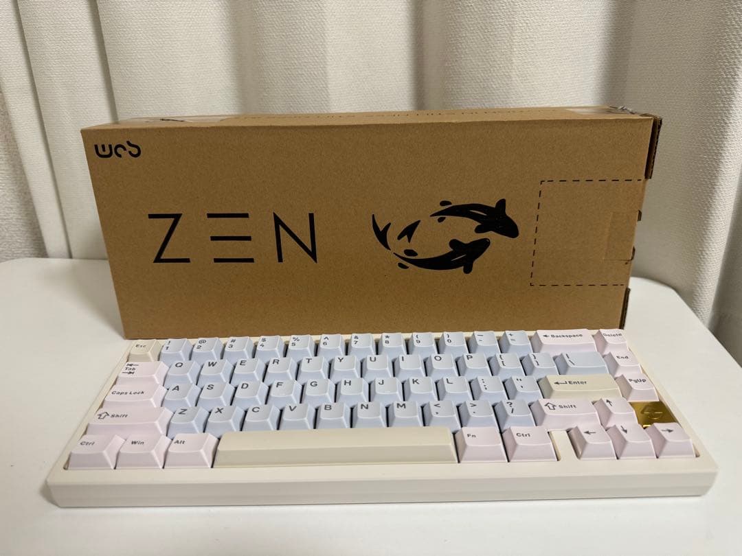 キーボード WOBKEY ZEN65 Ultra White-Gold