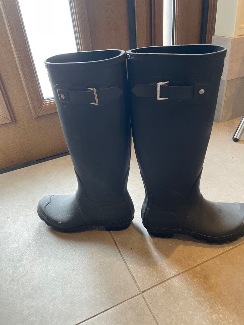 極美品⭐︎HUNTER ブラック 長靴 バックル付き