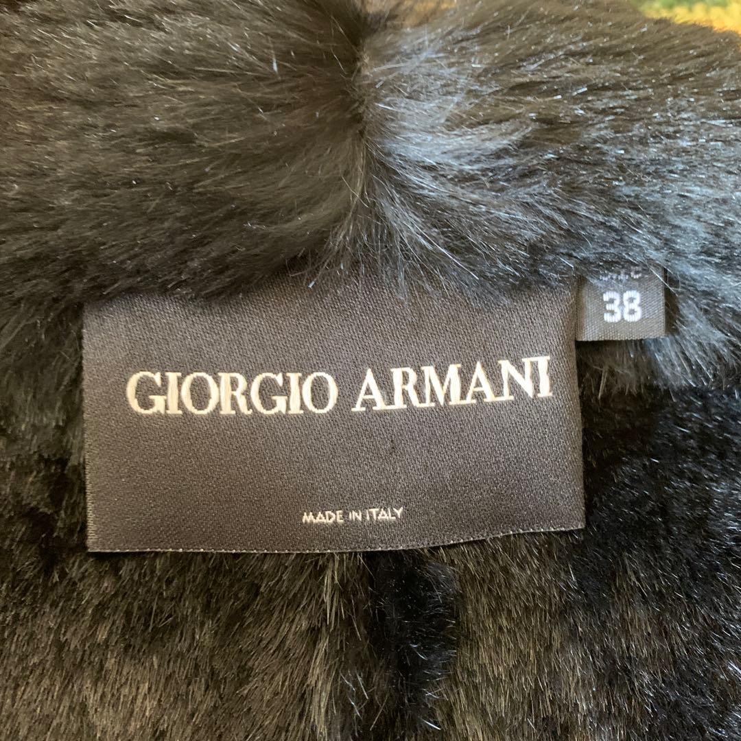 新春SALE、 ARMANIのレザーファージャケット