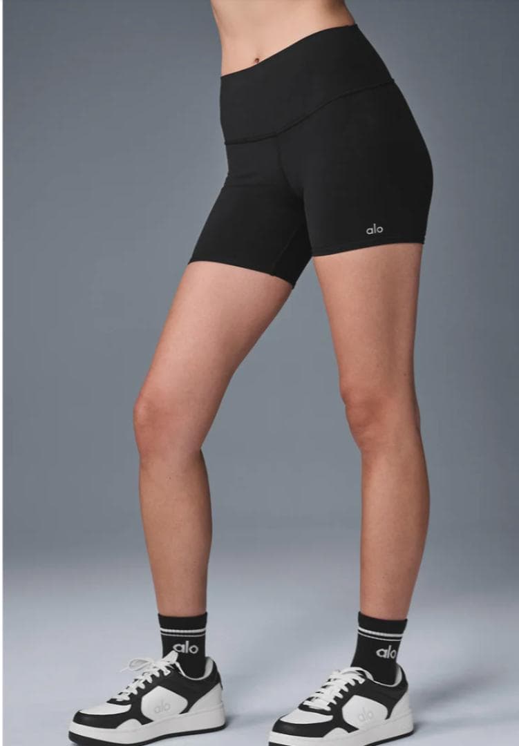 alo正規品 5AirbrushHigh-WaistBikerShort