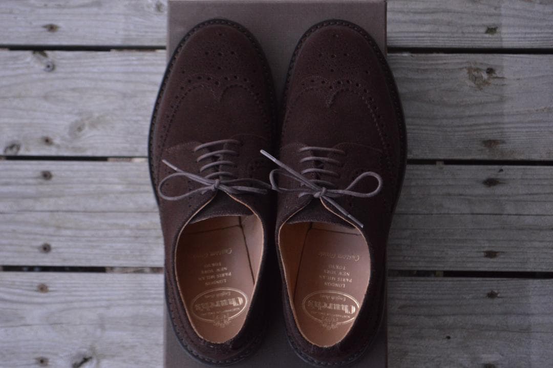 着用1回　CHURCH'S　NEWARK　65F　ダークブラウン　103ラスト