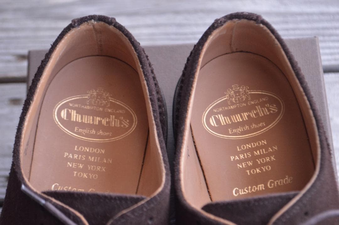 着用1回　CHURCH'S　NEWARK　65F　ダークブラウン　103ラスト