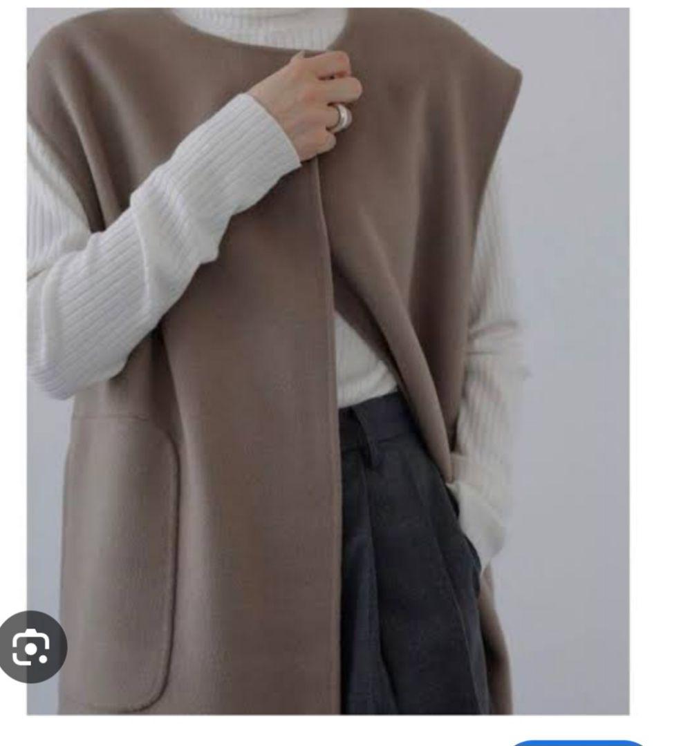 Na.e ハンドメイド　ウールジレ　トープ　未使用