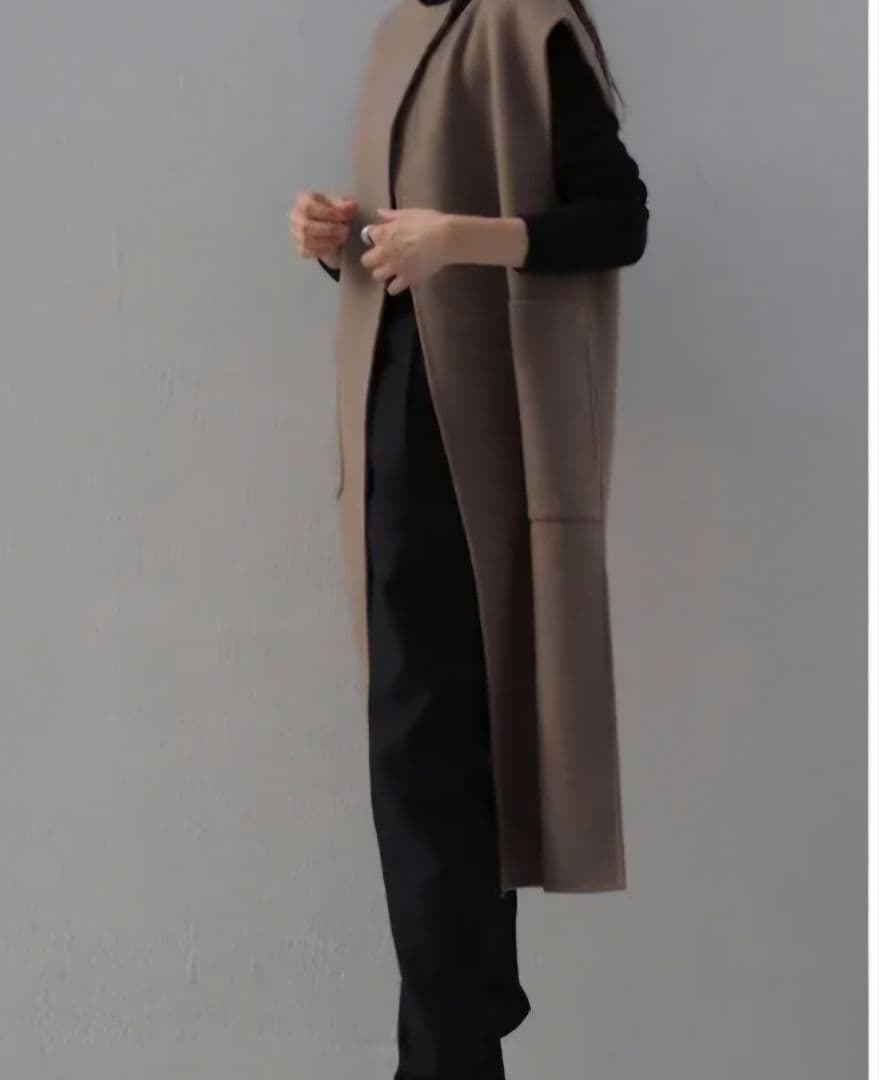 Na.e ハンドメイド　ウールジレ　トープ　未使用