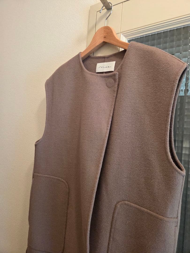 Na.e ハンドメイド　ウールジレ　トープ　未使用