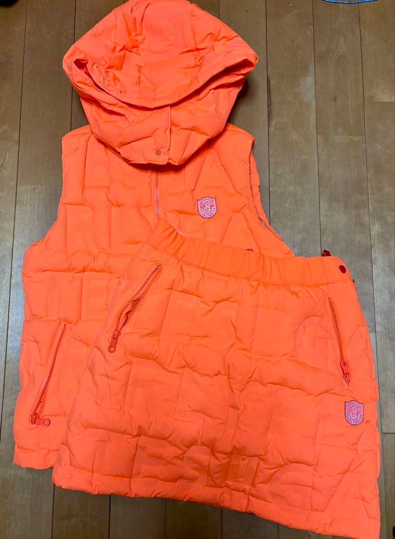 パーリーゲイツ セットアップ ダウンベスト ダウンスカート