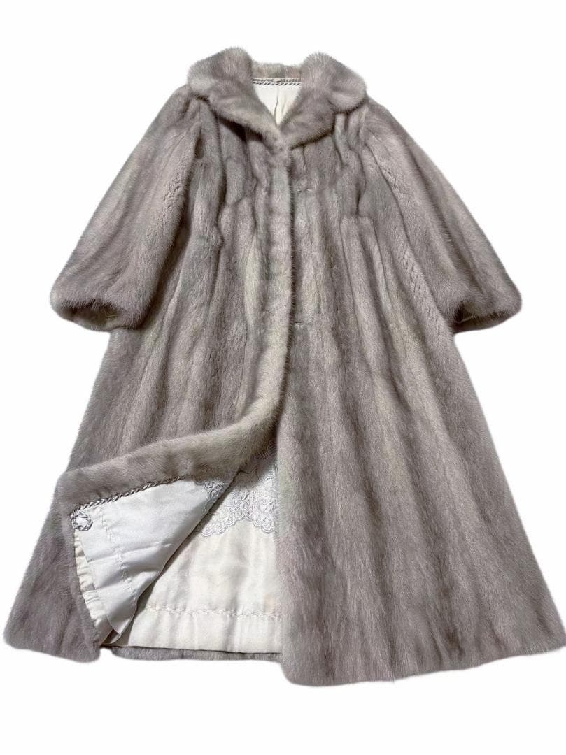 美色◎　高級毛皮　リアルファー　サファイアミンク　柔らか◎　ロングコート