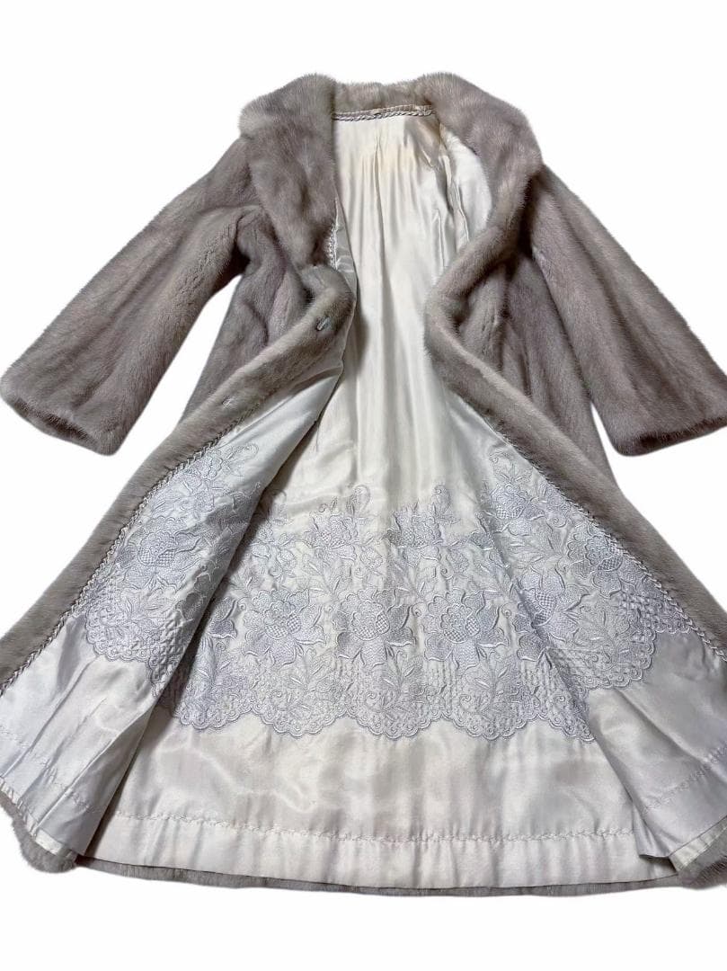 美色◎　高級毛皮　リアルファー　サファイアミンク　柔らか◎　ロングコート