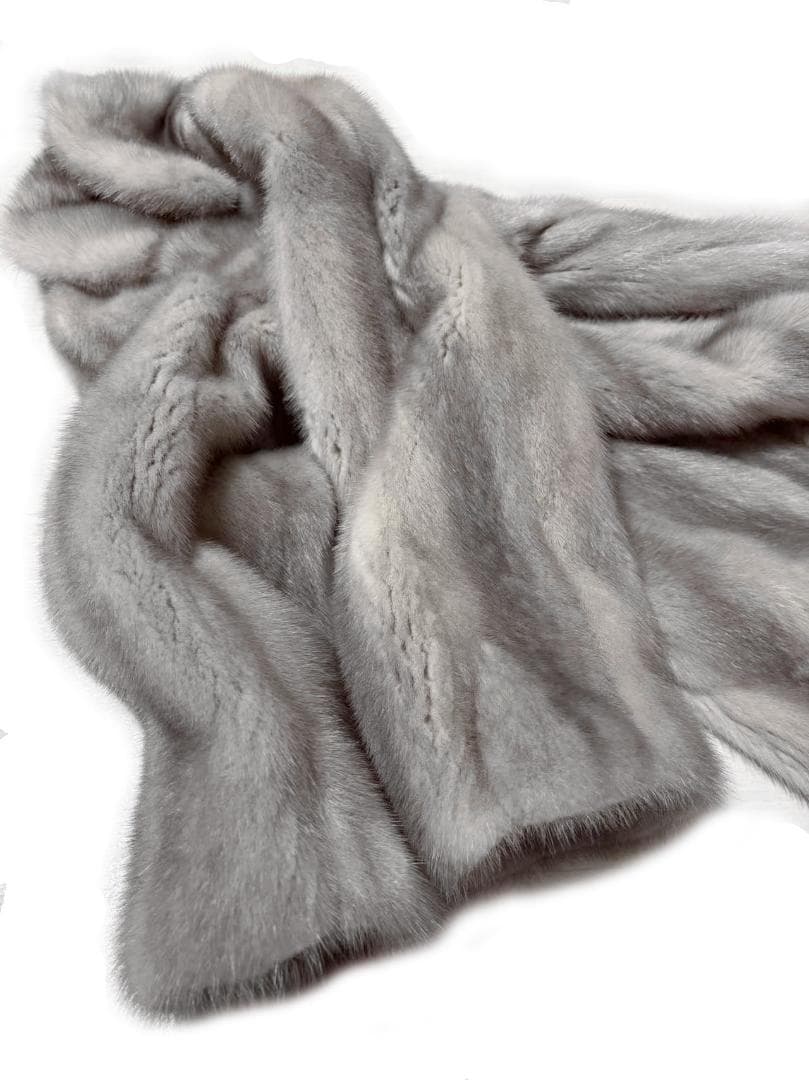 美色◎　高級毛皮　リアルファー　サファイアミンク　柔らか◎　ロングコート