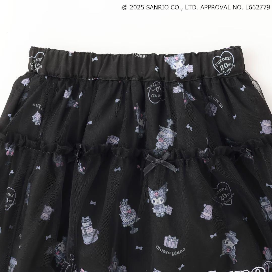 プ*読様 美品　メゾピアノ　クロミ裾スカラップトレーナー+チュールスカートセット