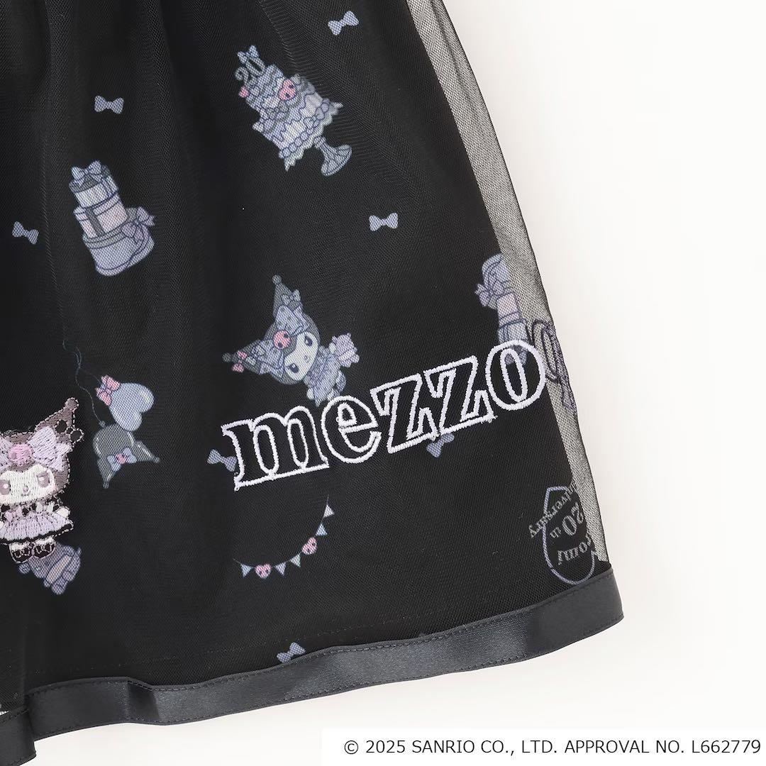 プ*読様 美品　メゾピアノ　クロミ裾スカラップトレーナー+チュールスカートセット