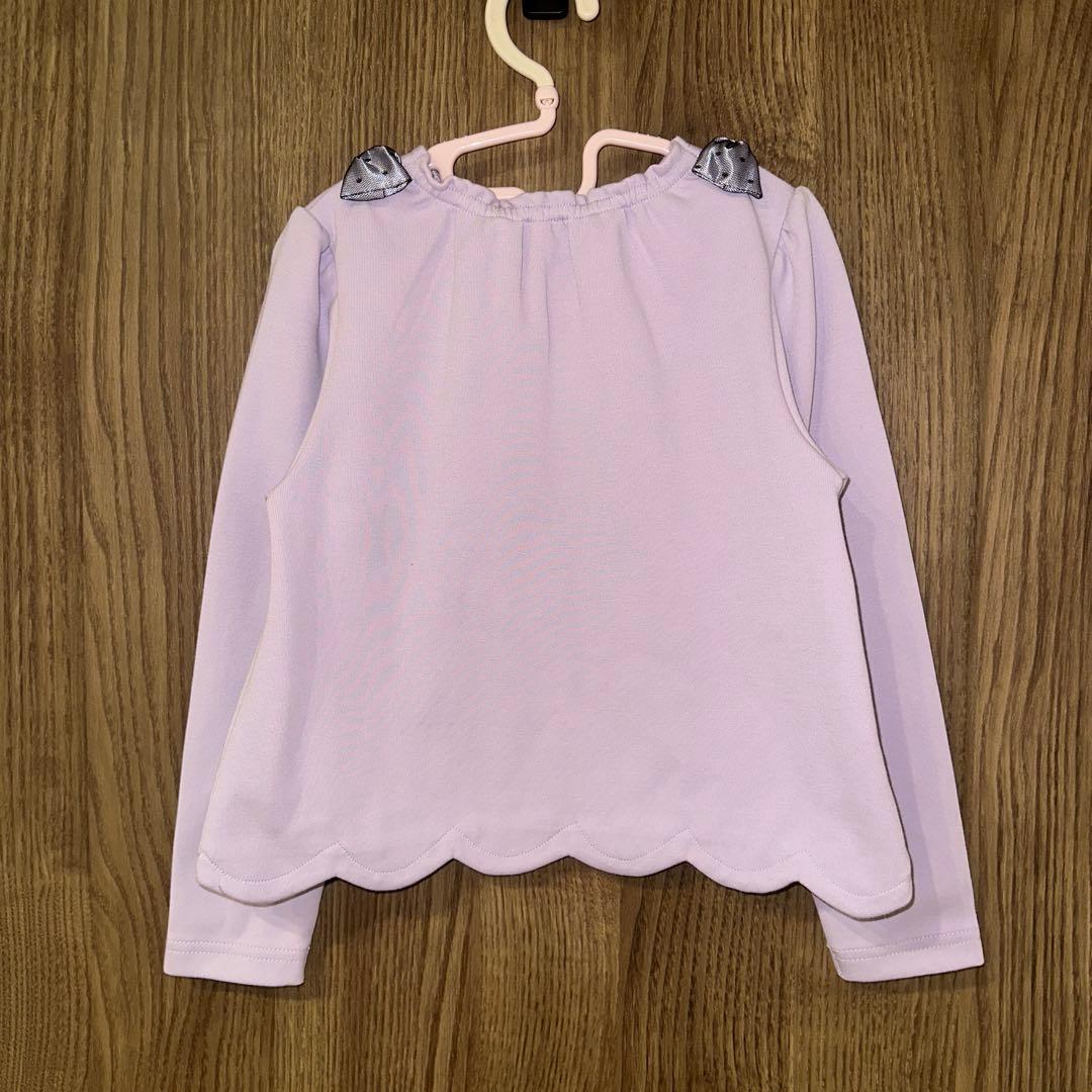 プ*読様 美品　メゾピアノ　クロミ裾スカラップトレーナー+チュールスカートセット