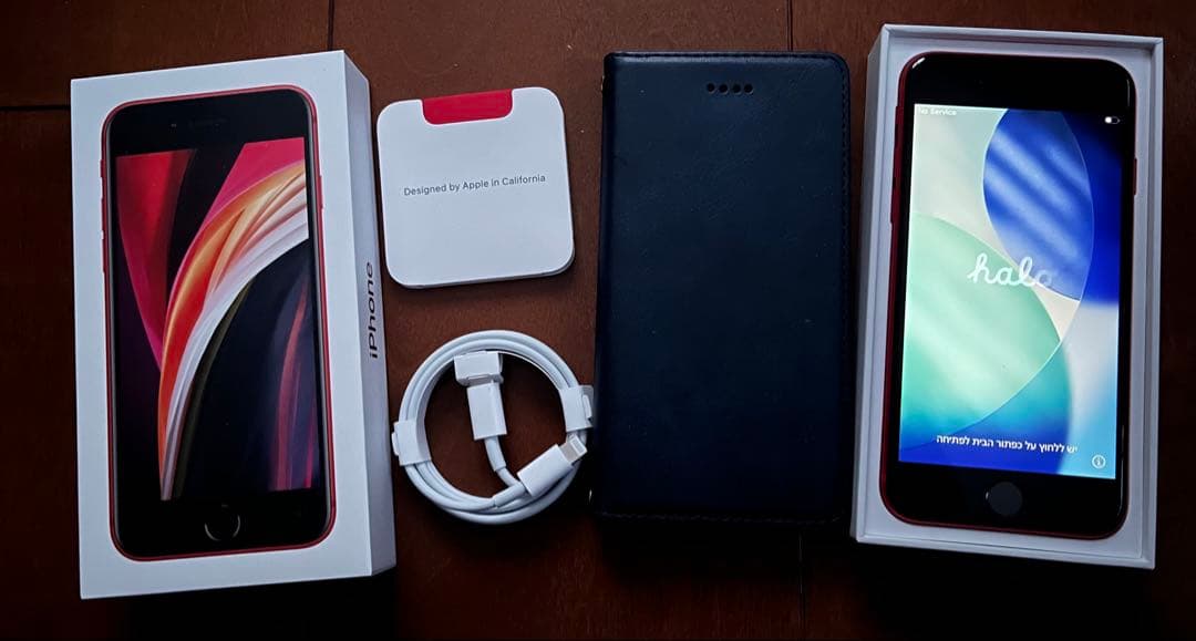 iPhone SE 第2世代 64GB レッド 付属品完備 ケース付