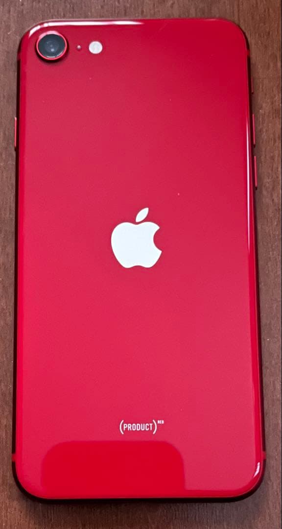 iPhone SE 第2世代 64GB レッド 付属品完備 ケース付