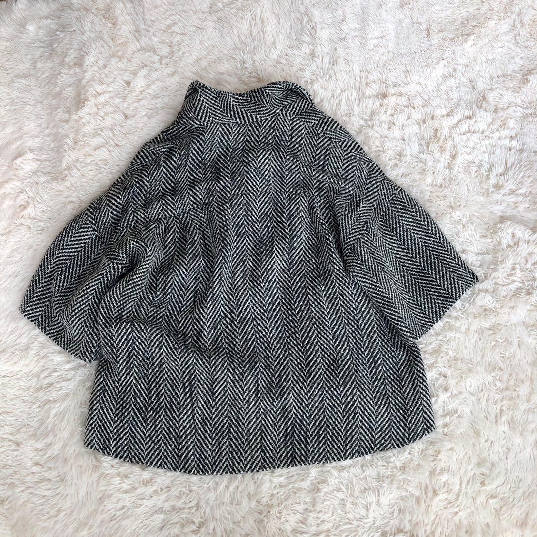 Glambグラムヘリンボーンビッグジャケットウール混