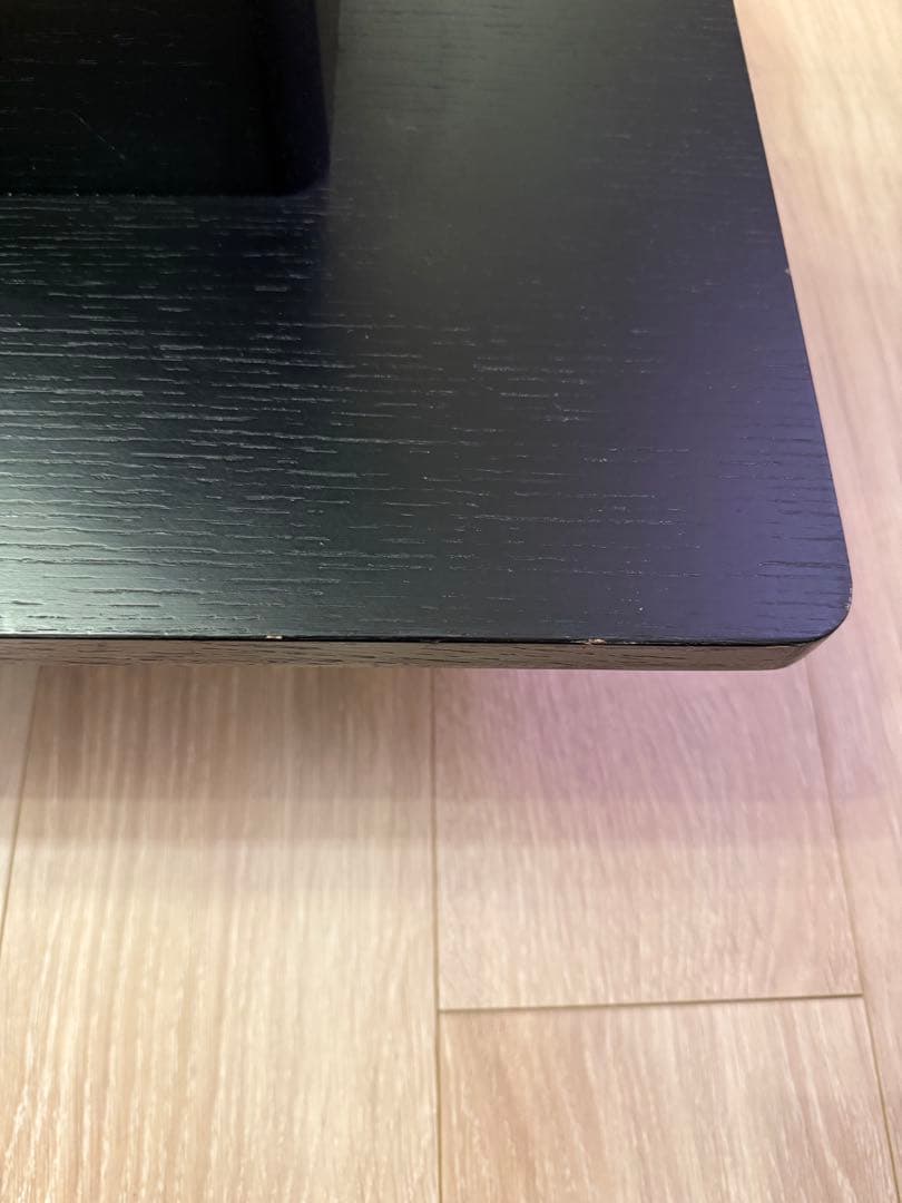 アルモニア ブラックサイドテーブル ガラス天板