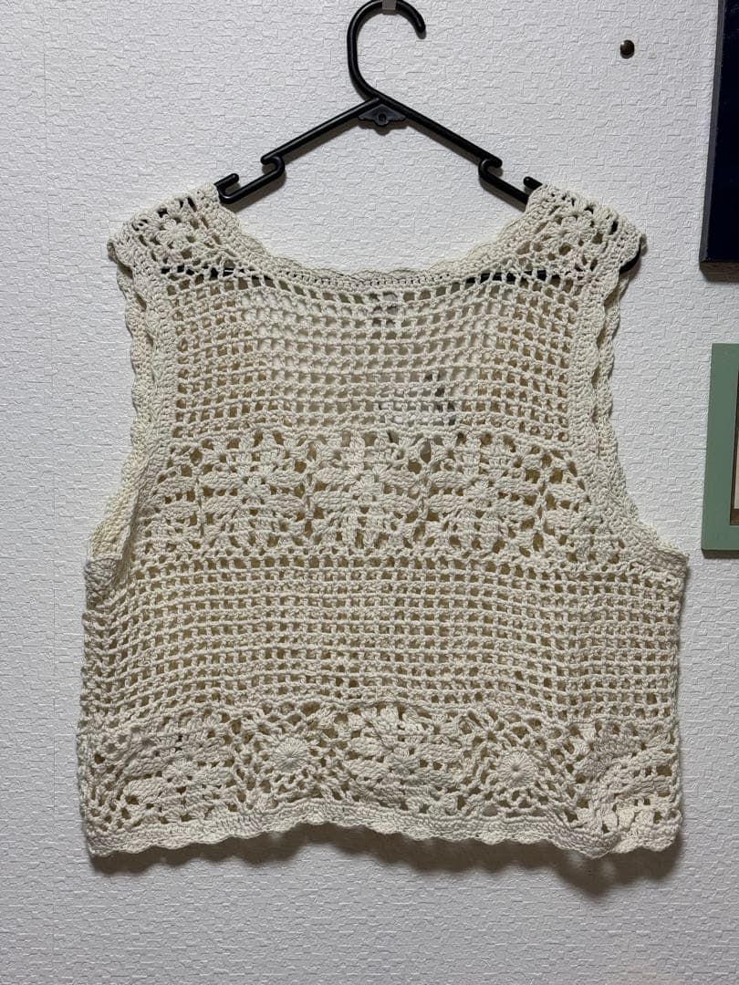 TSUHARU by SM2 手編みクロシェニットベスト